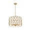 Z-Lite Harden Pendant, 5-Light, 18.25 In.W x 11.75 In.H, Modern Gold/White 1948P18-MGLD - alternate 3